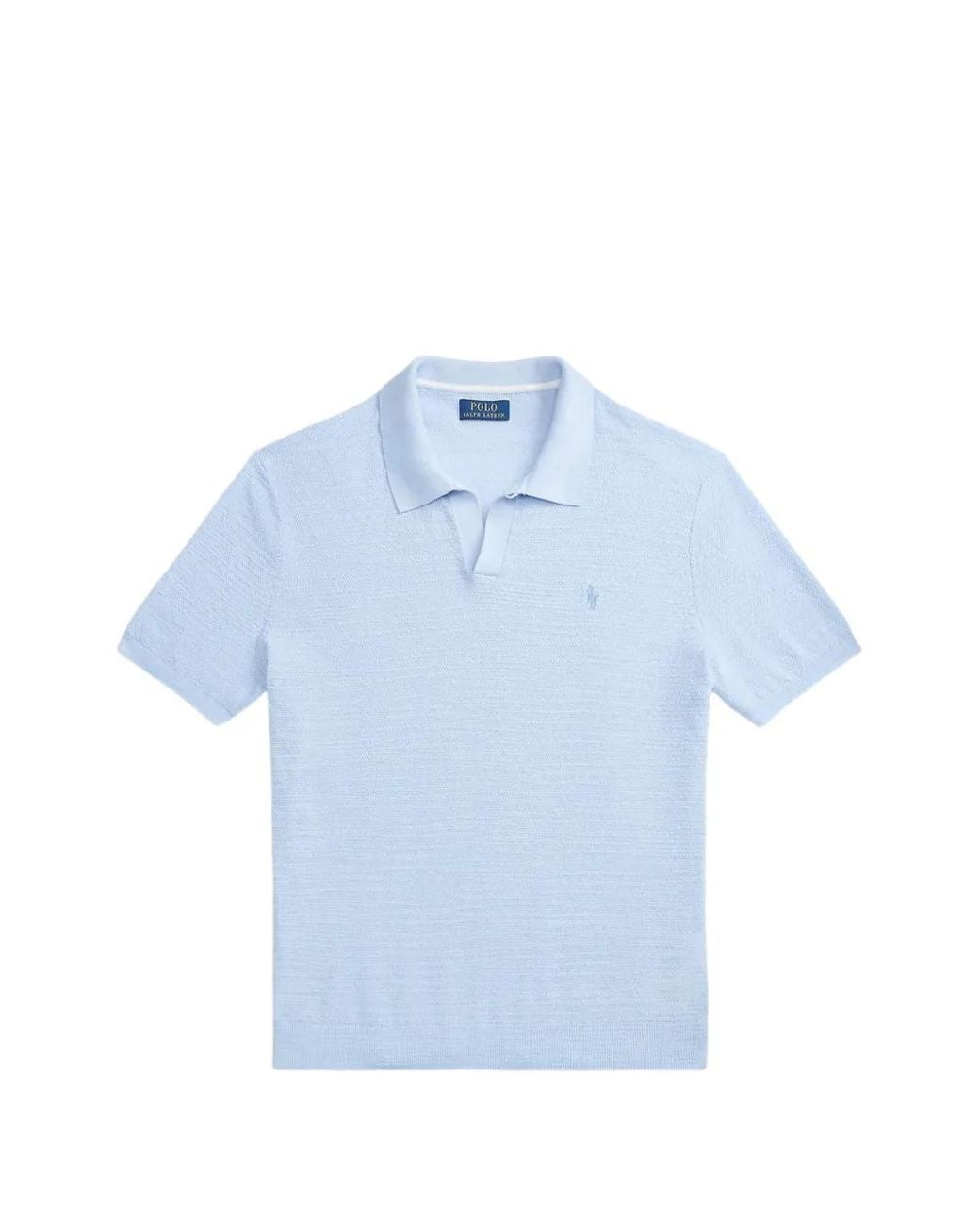 Polo Ralph Lauren Blue Polo En Maille Flammée for men
