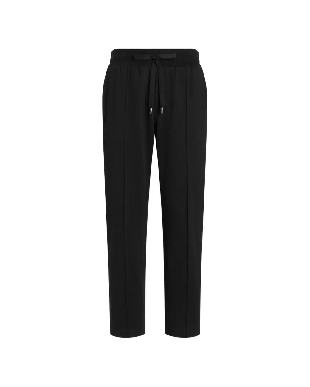 Dolce & Gabbana Black Jersey Jogging Trousers for men