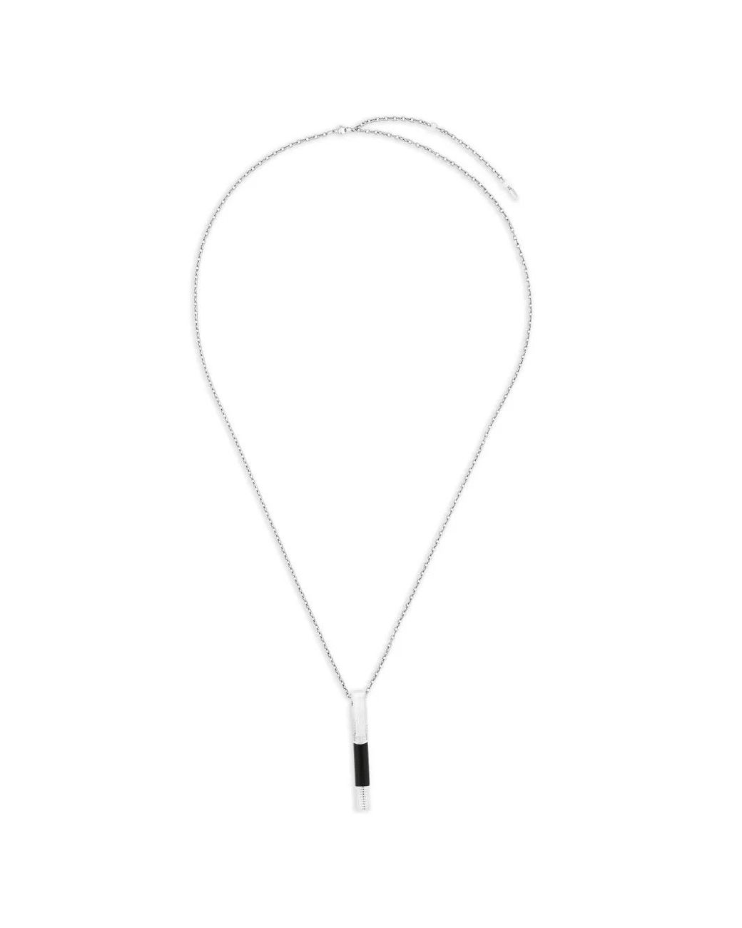 S T Dupont White Mini Pen Necklace