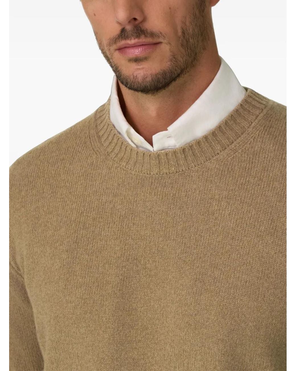 Boggi Natural Crew Neck Jumper for men