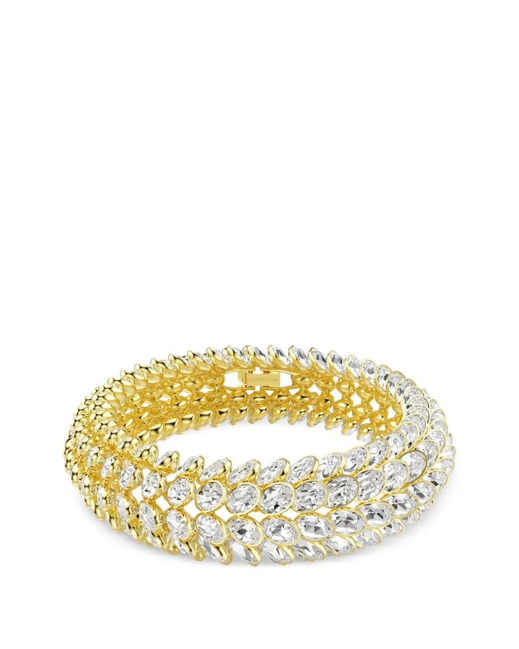 Swarovski Metallic Idyllia Crystal-Embellished Tiered Bracelet