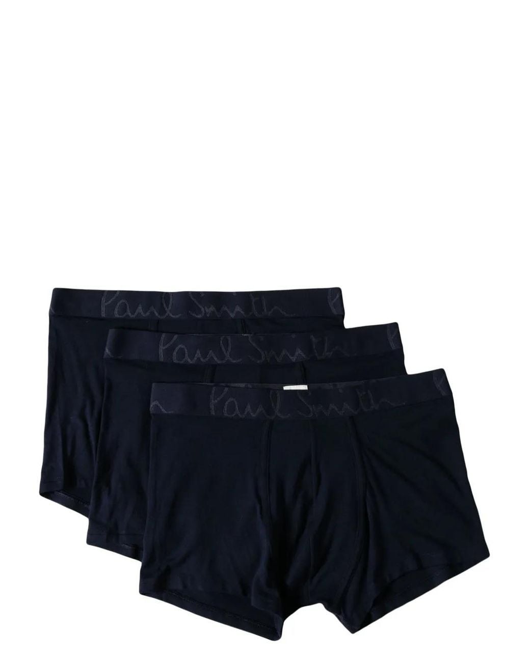 Paul Smith Blue Logo-Waistband Boxers (Pack Of Three) for men