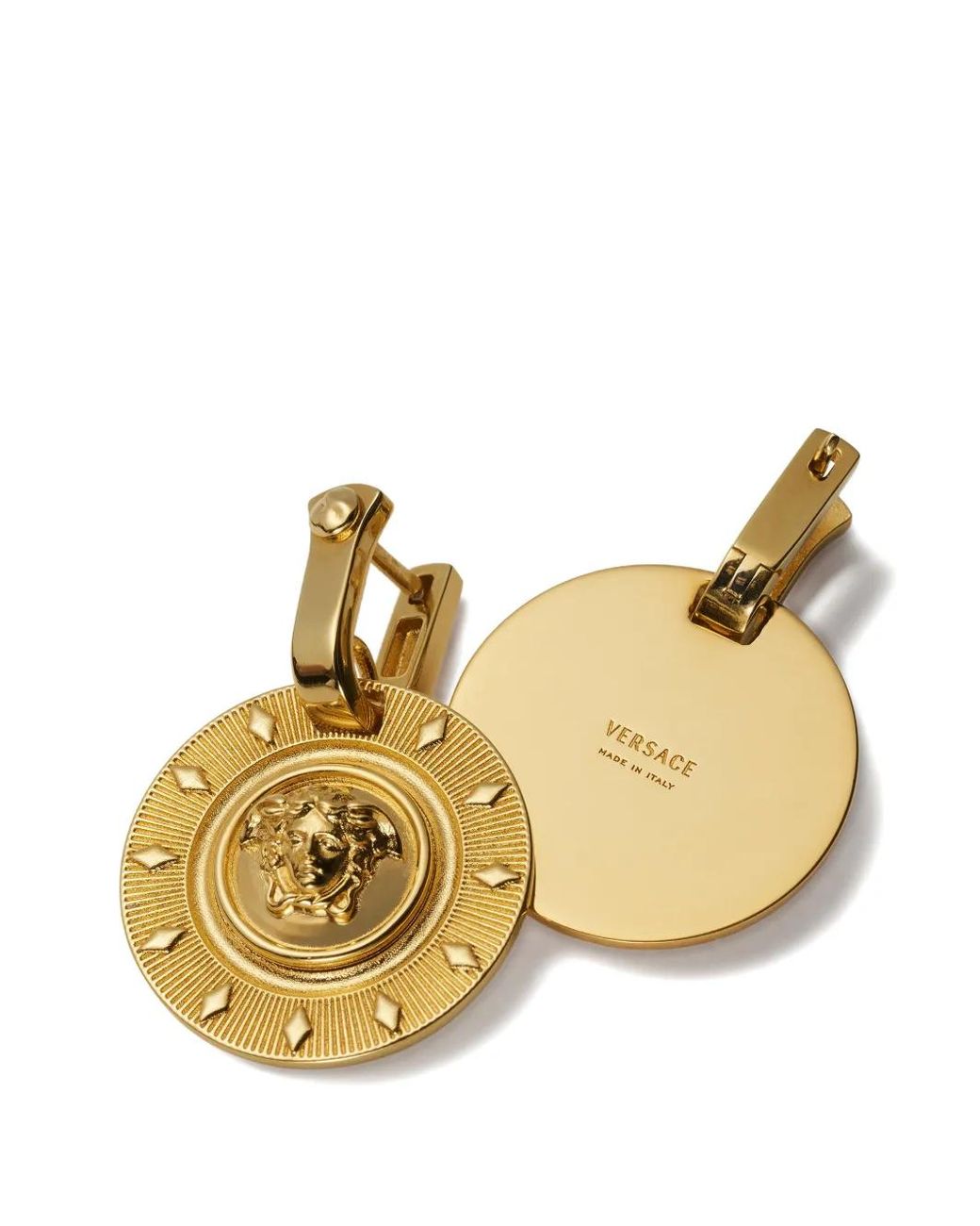 Versace Metallic Irradia Earrings