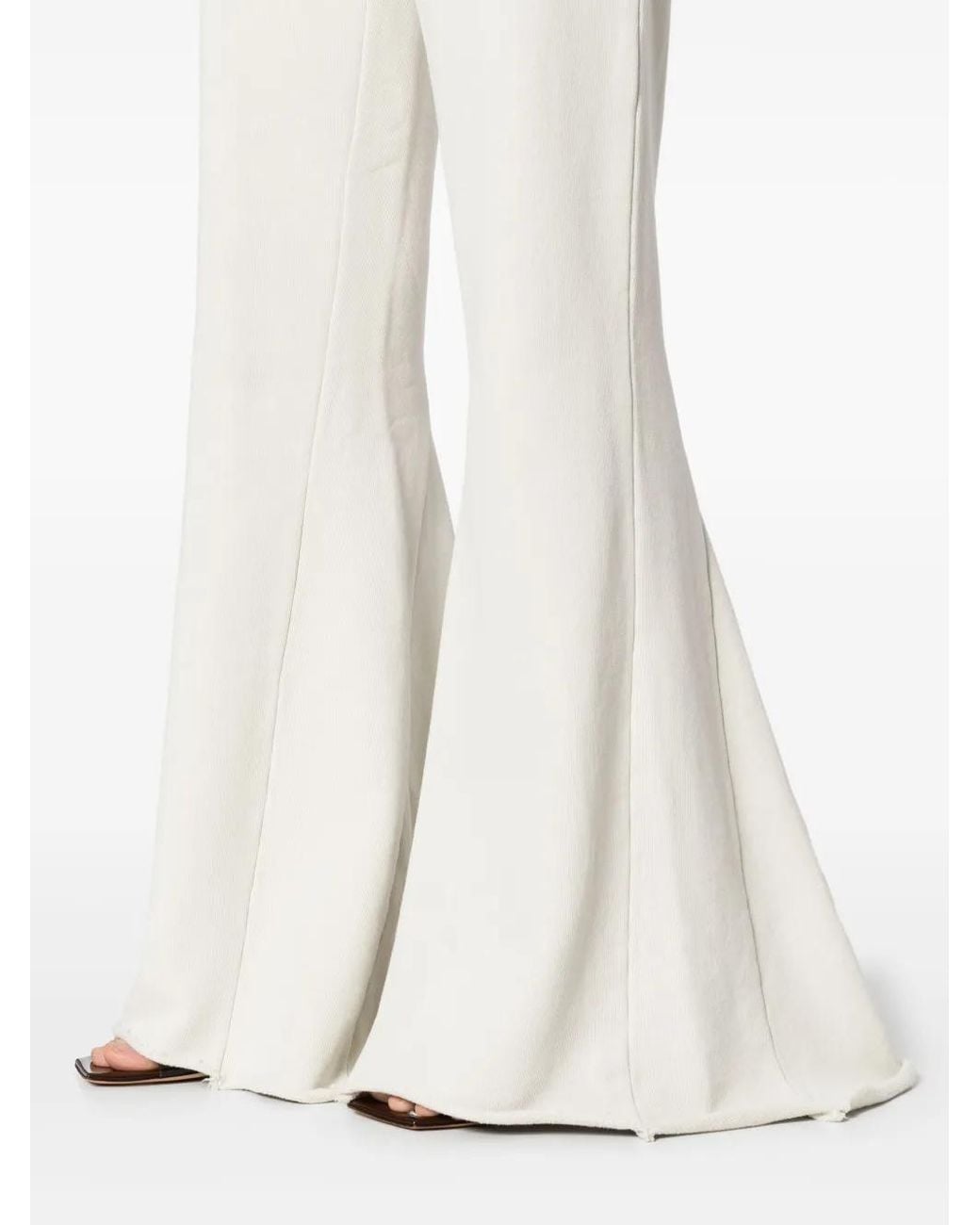 Entire studios Flared Broek in het White