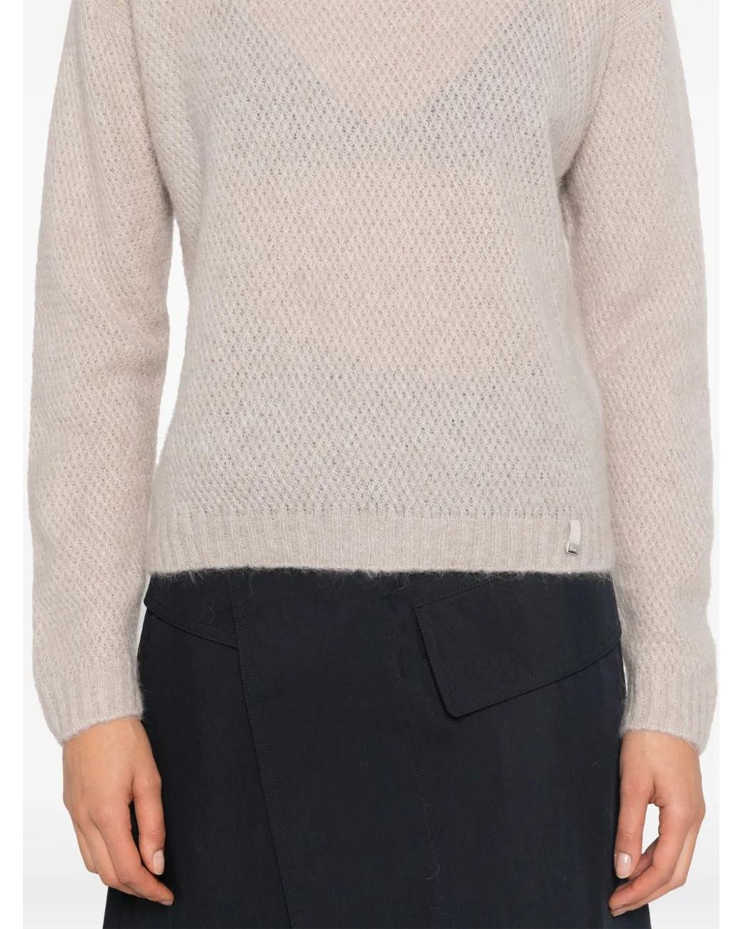 Herno Natural Logo-Plaque Sweater