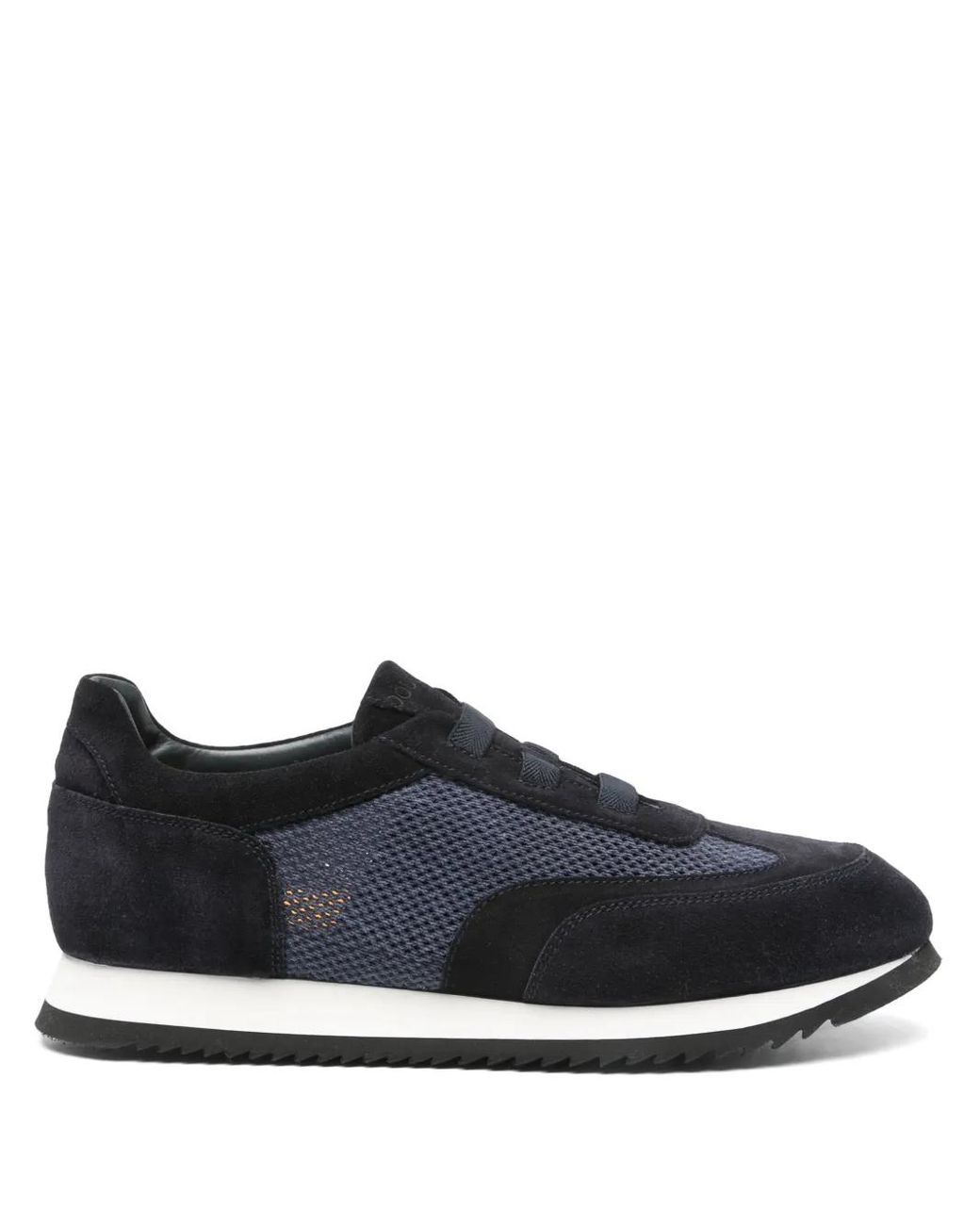 Doucal's Black Panelled Sneakers for men