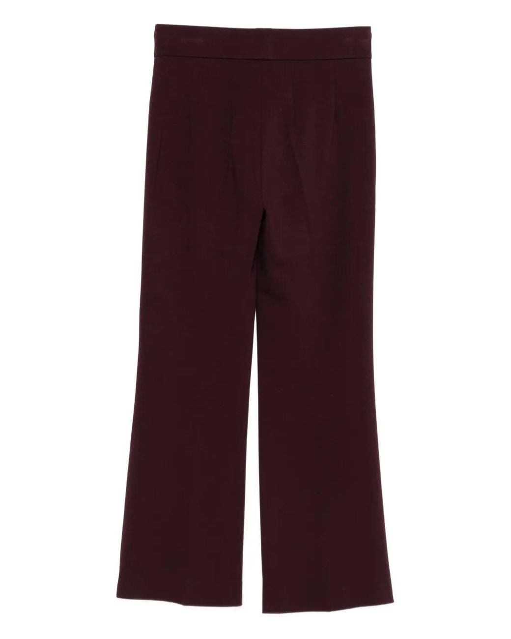 Seductive Purple Nanette Flared Trousers