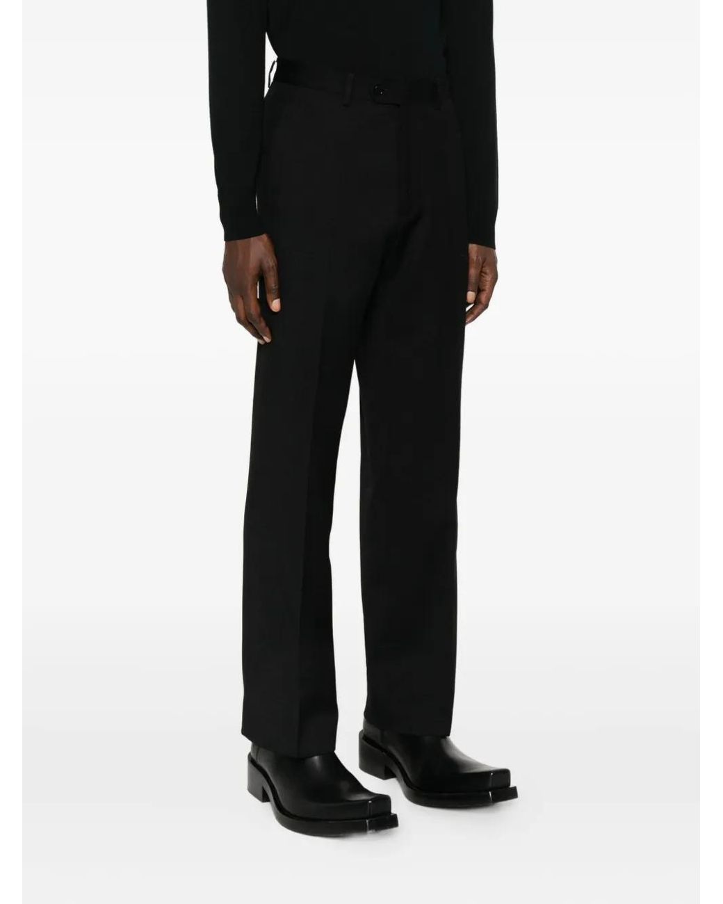 sunflower Black Tailored Trousers for men