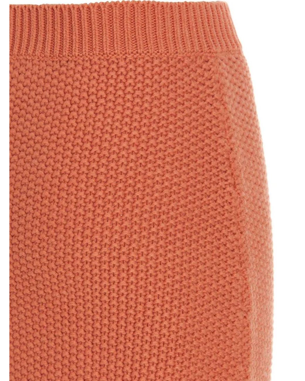 Chloé Gebreide Maxi-Rok in het Orange