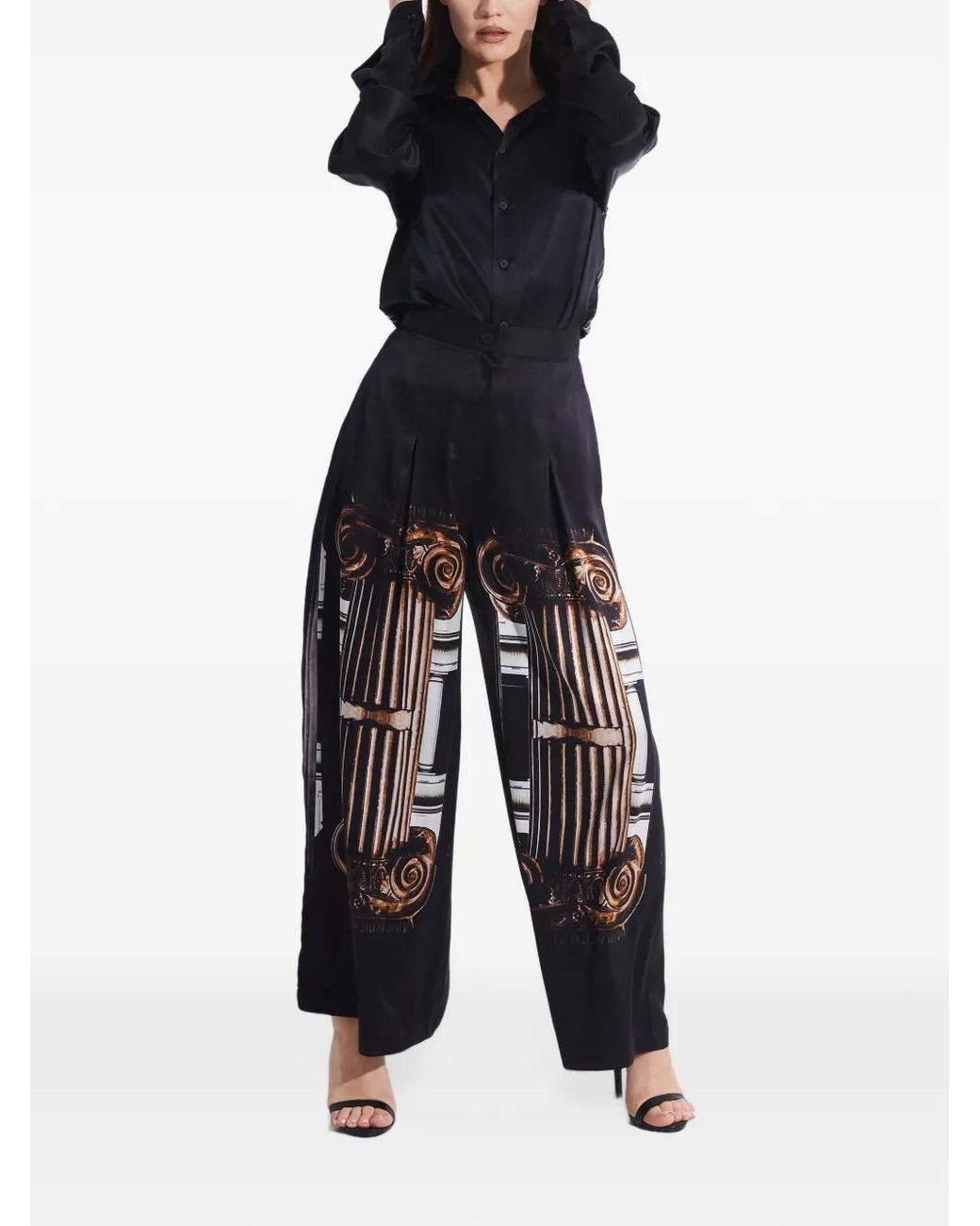 Tessitura Black Greek Column Shirt