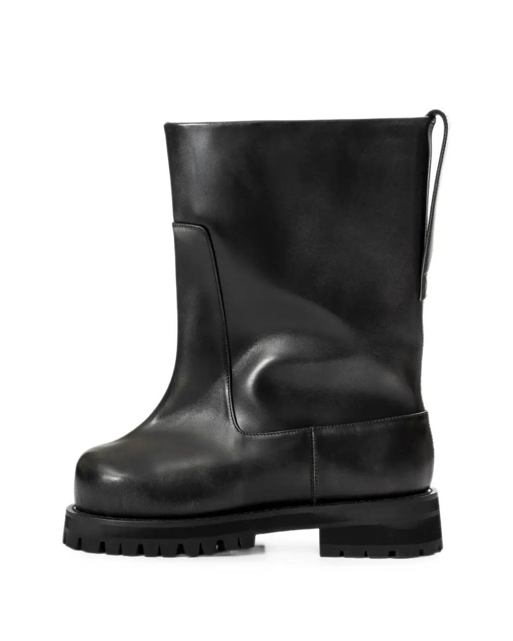 Protocol Index Black Distressed Sculpted Boots for men