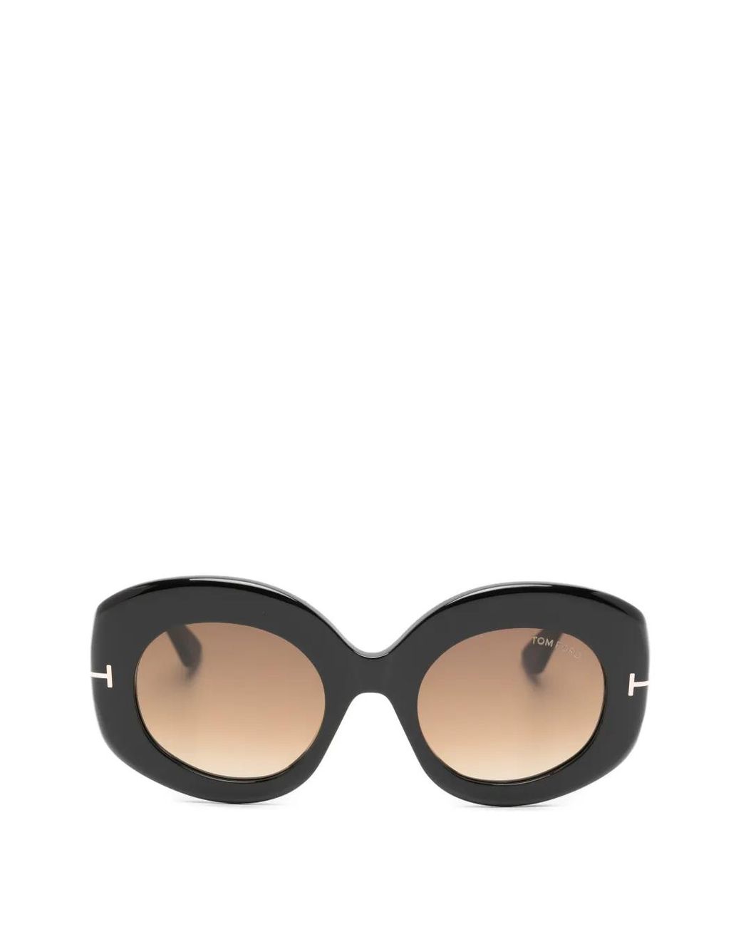 Tom Ford Black Claudette Oval-Frame Sunglasses