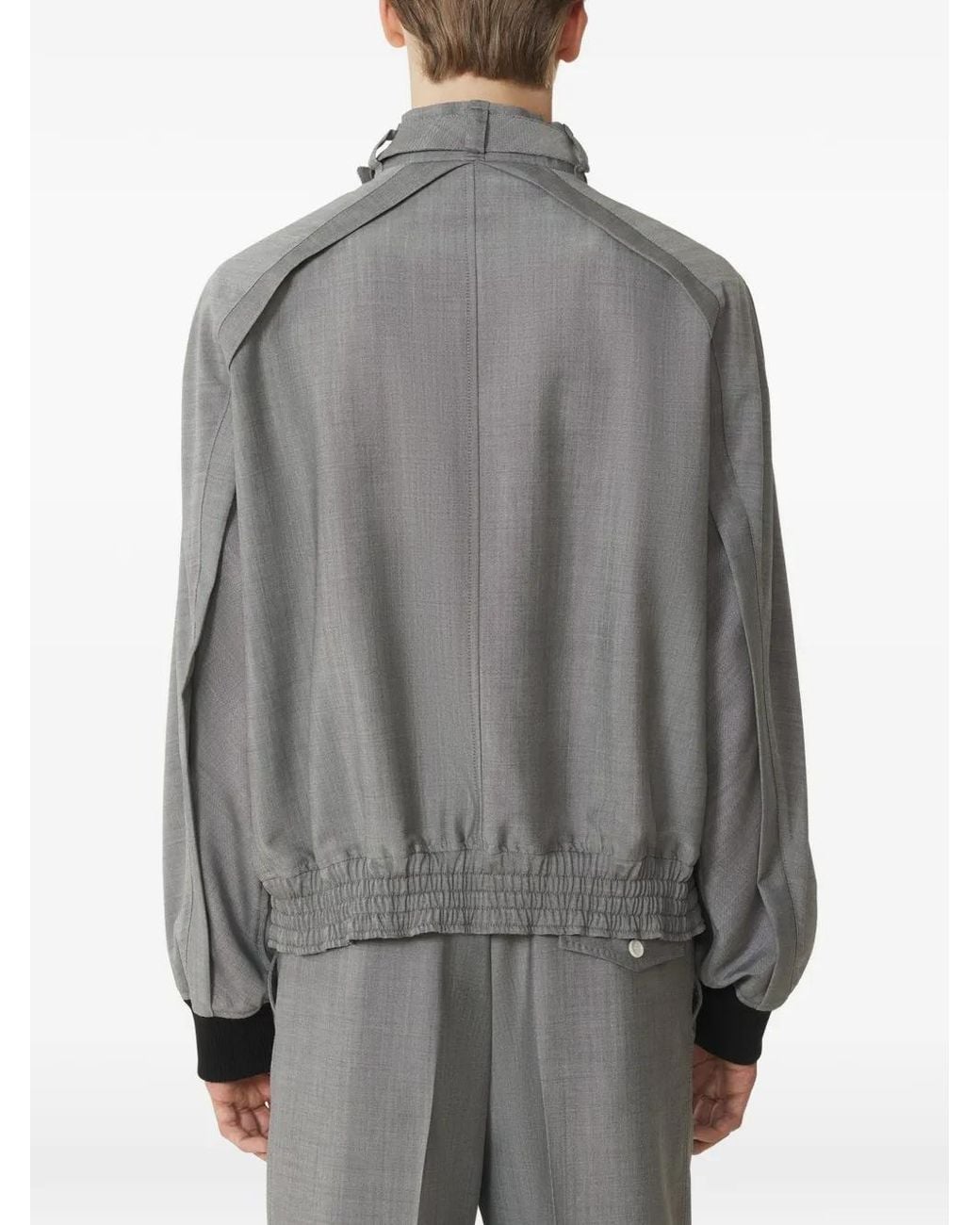 Lanvin Gray Mohair Wool Jacket for men