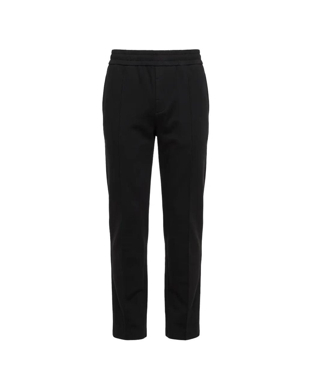 Peserico Black Elasticated-Waistband Track Pants for men