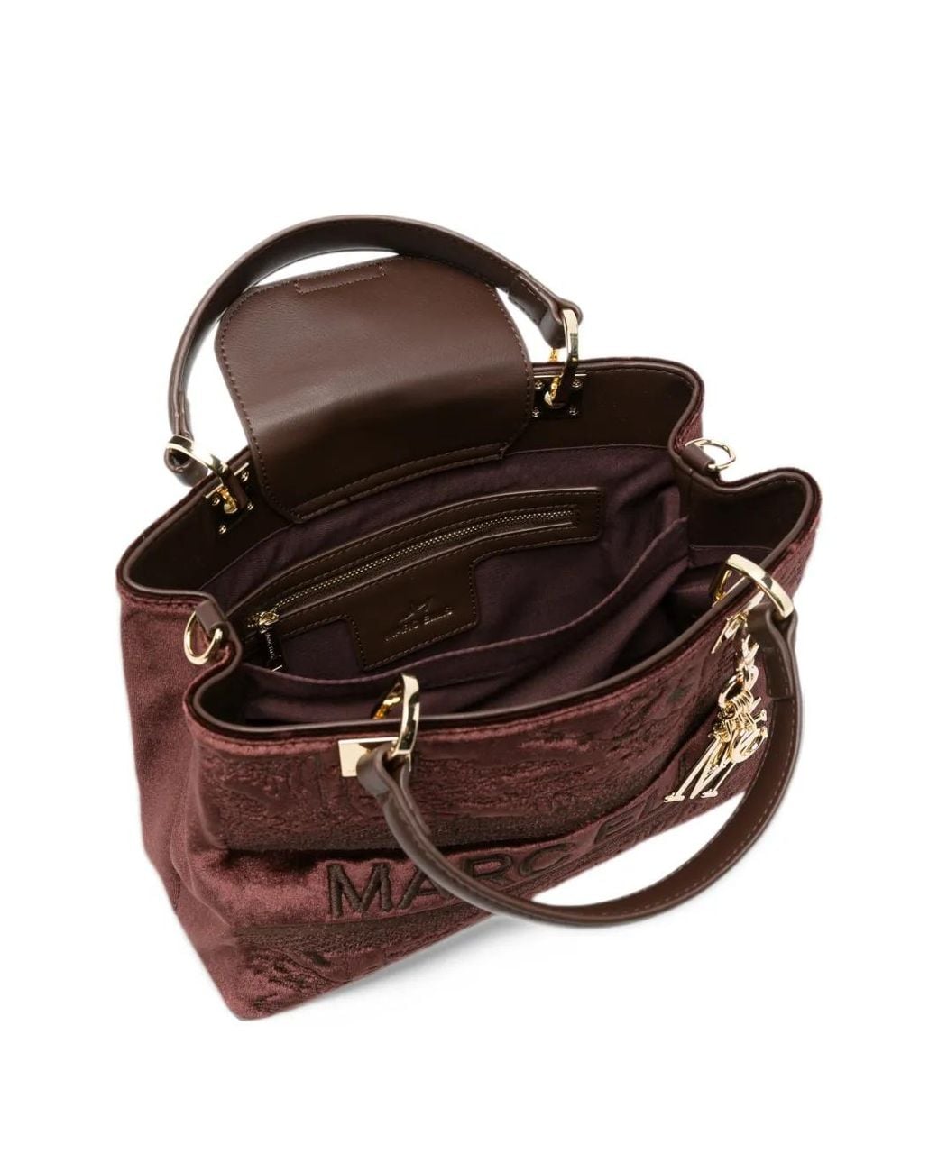 Marc Ellis Brown Wendi Logo-Embroidered Tote Bag