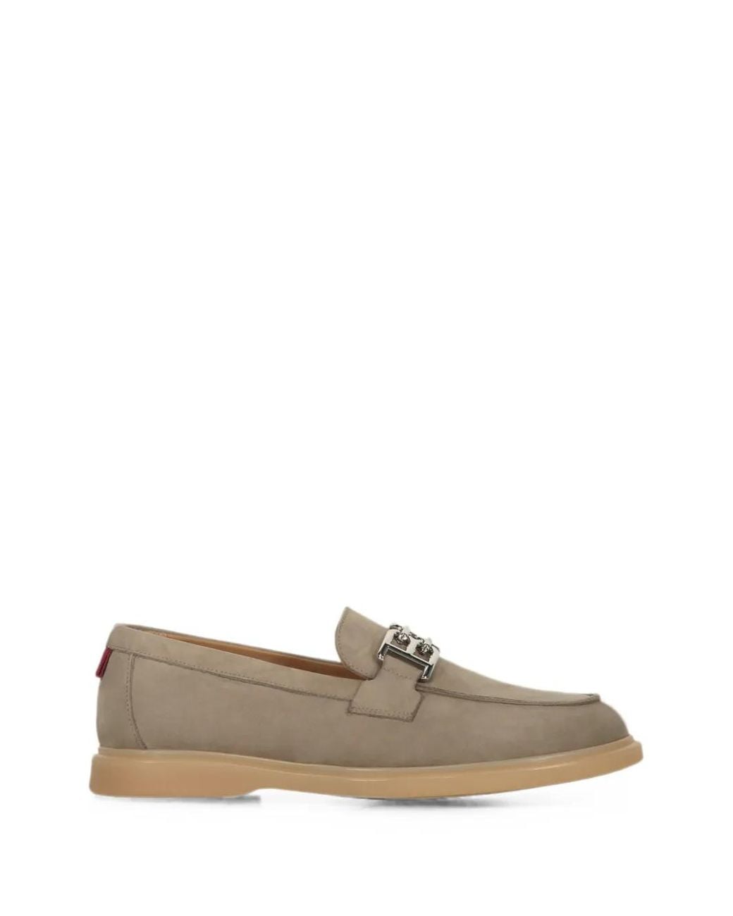 Bally Gray Leather Loafers