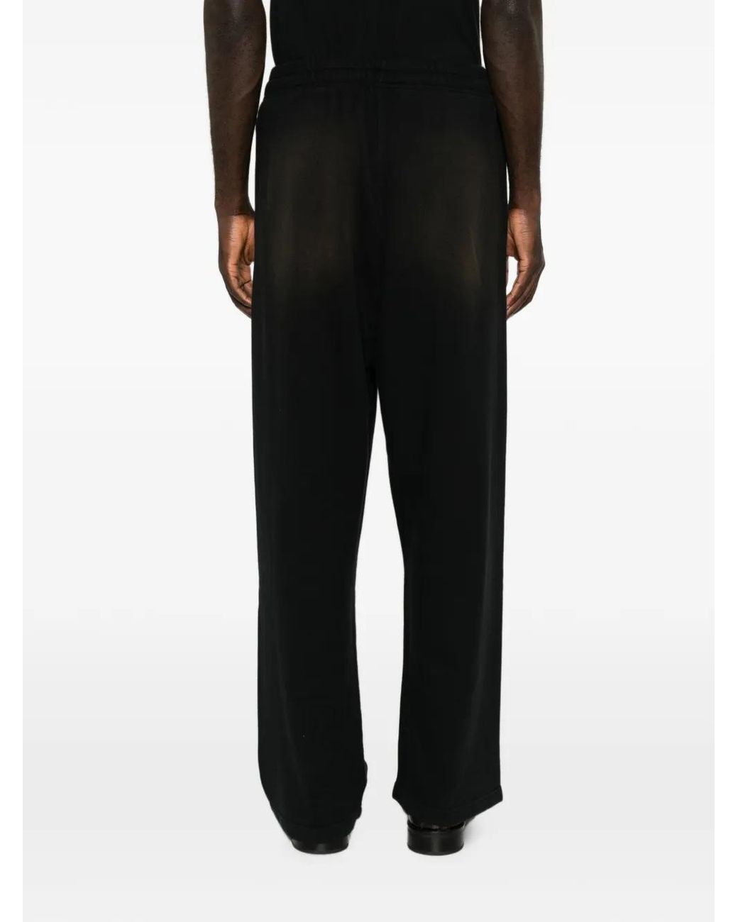 Arte' Black Drawstring Track Pants for men