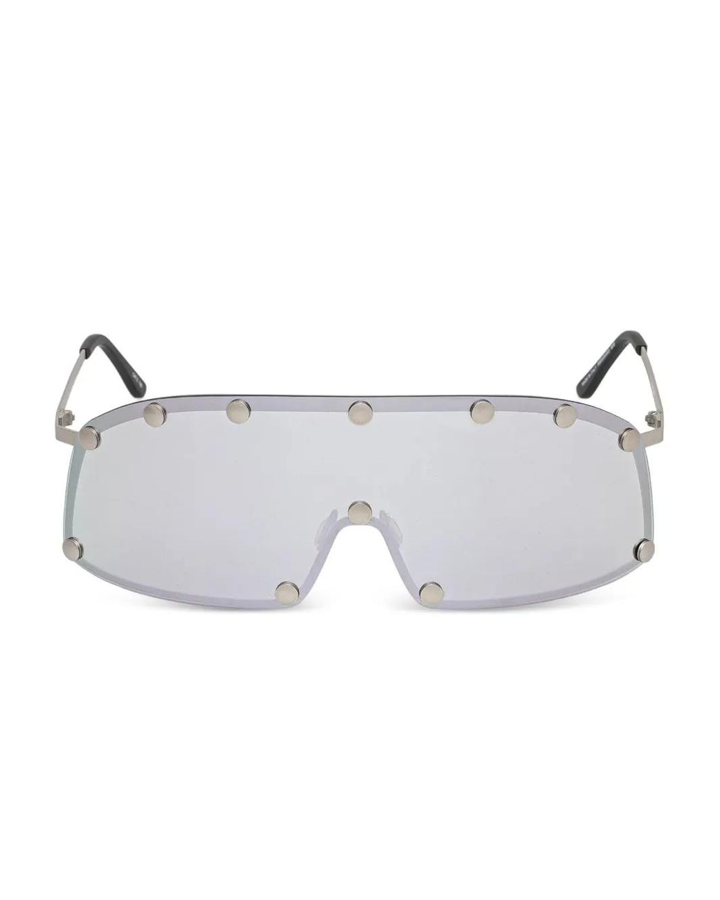 Rick Owens Shielding Mirrored-Lens Sunglasses in Gray | Lyst display picture 1