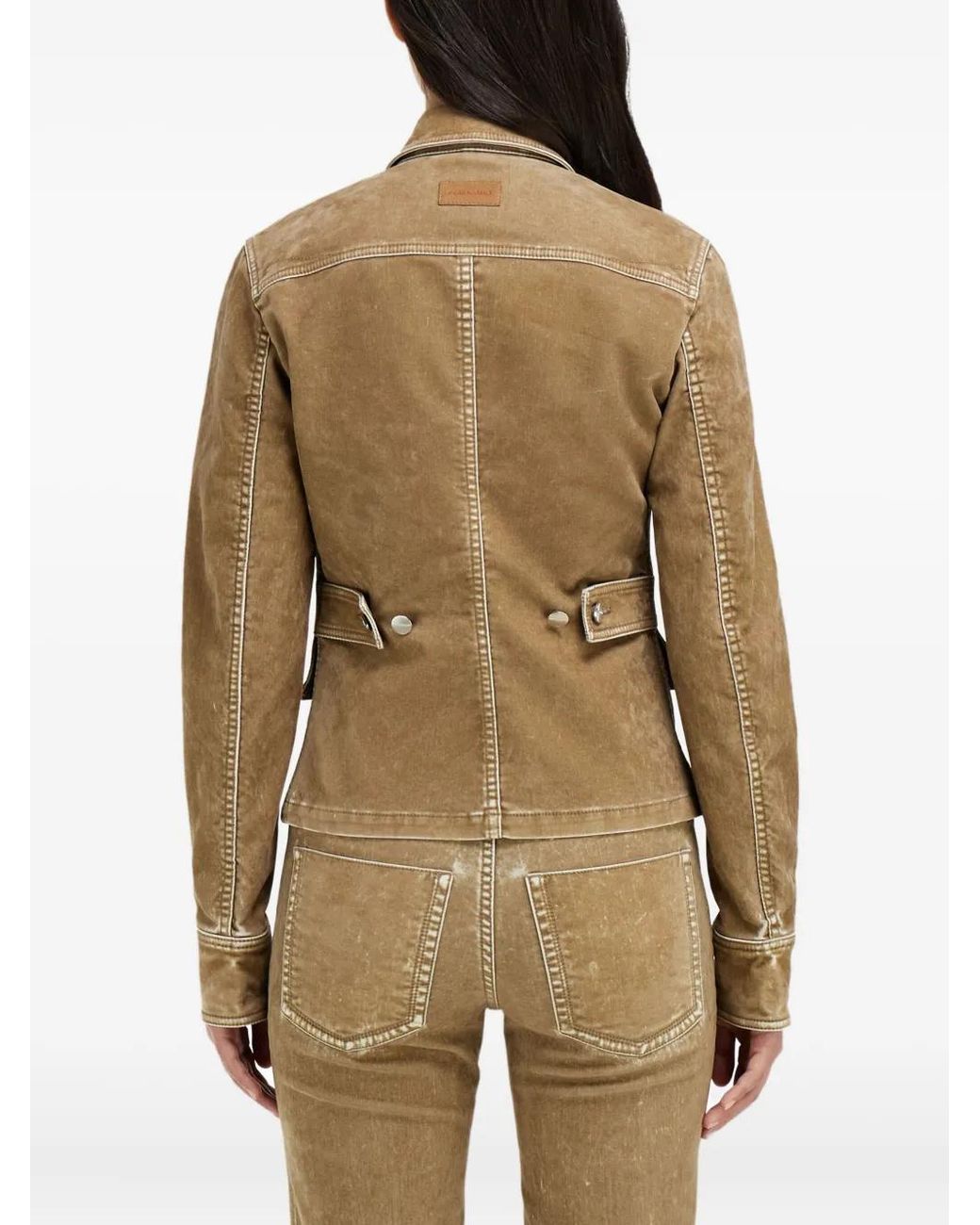 Ferragamo Green Flap-Pocket Jacket