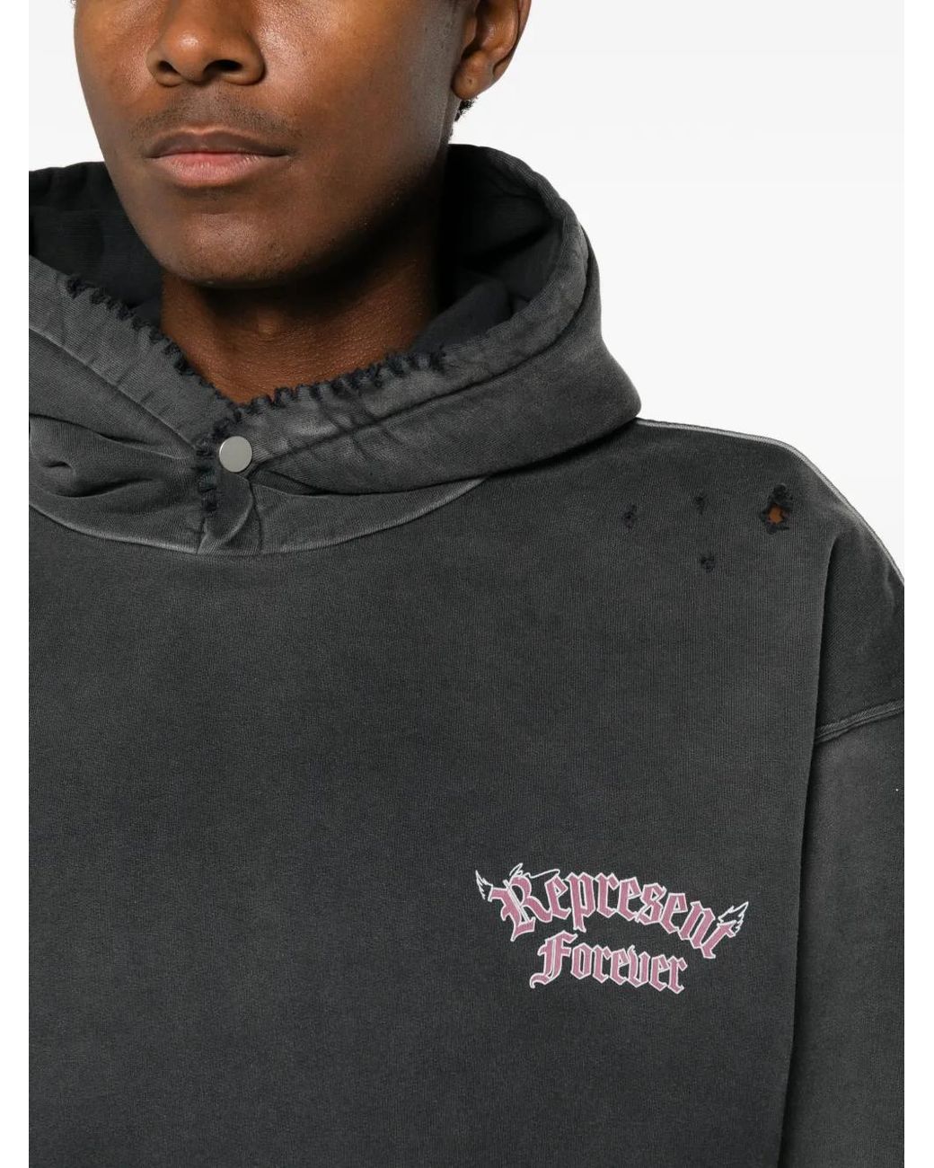 Represent Black Duality Hoodie for men
