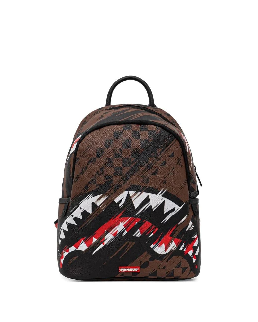 Sprayground Black Sac À Dos À Imprimé Requin Smeared