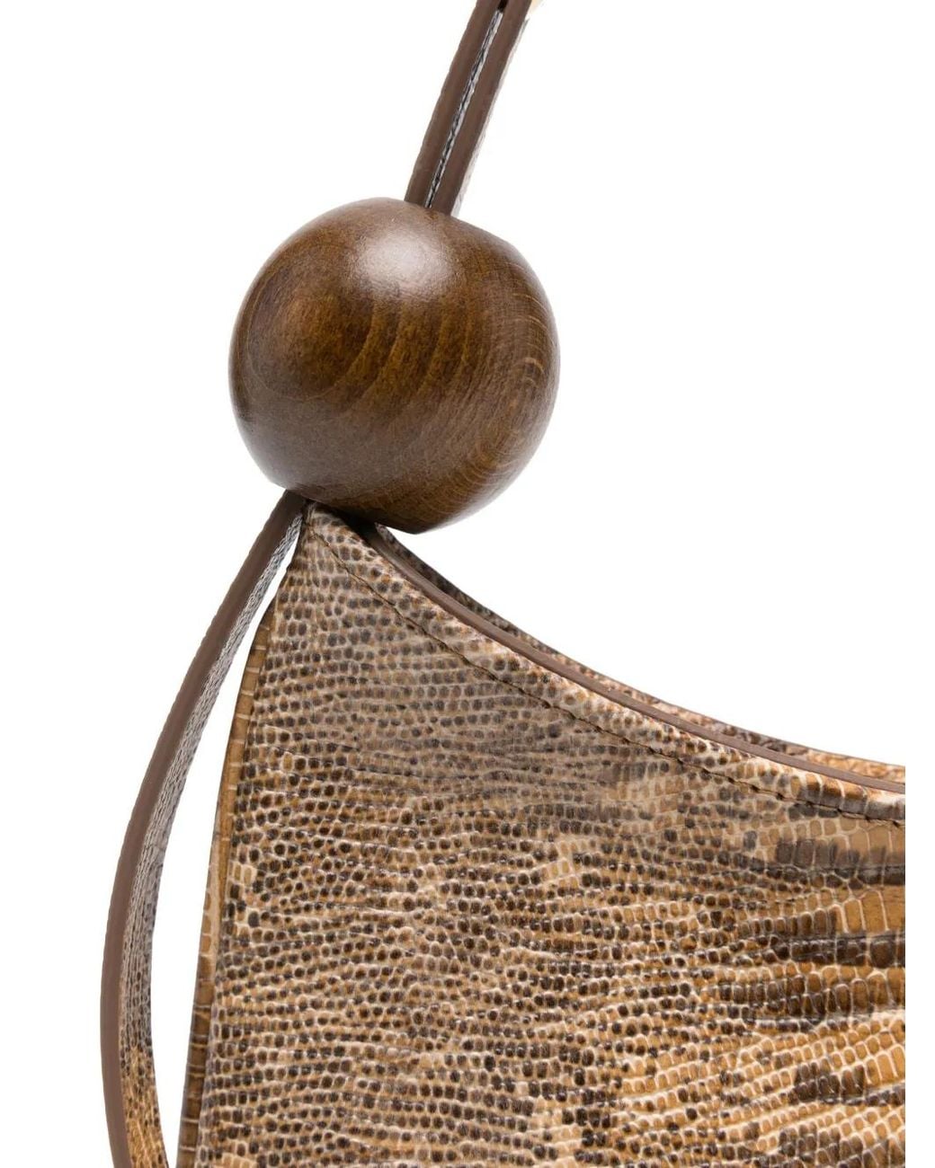 Jacquemus Metallic Shoulder Bag Le Bisou Perle