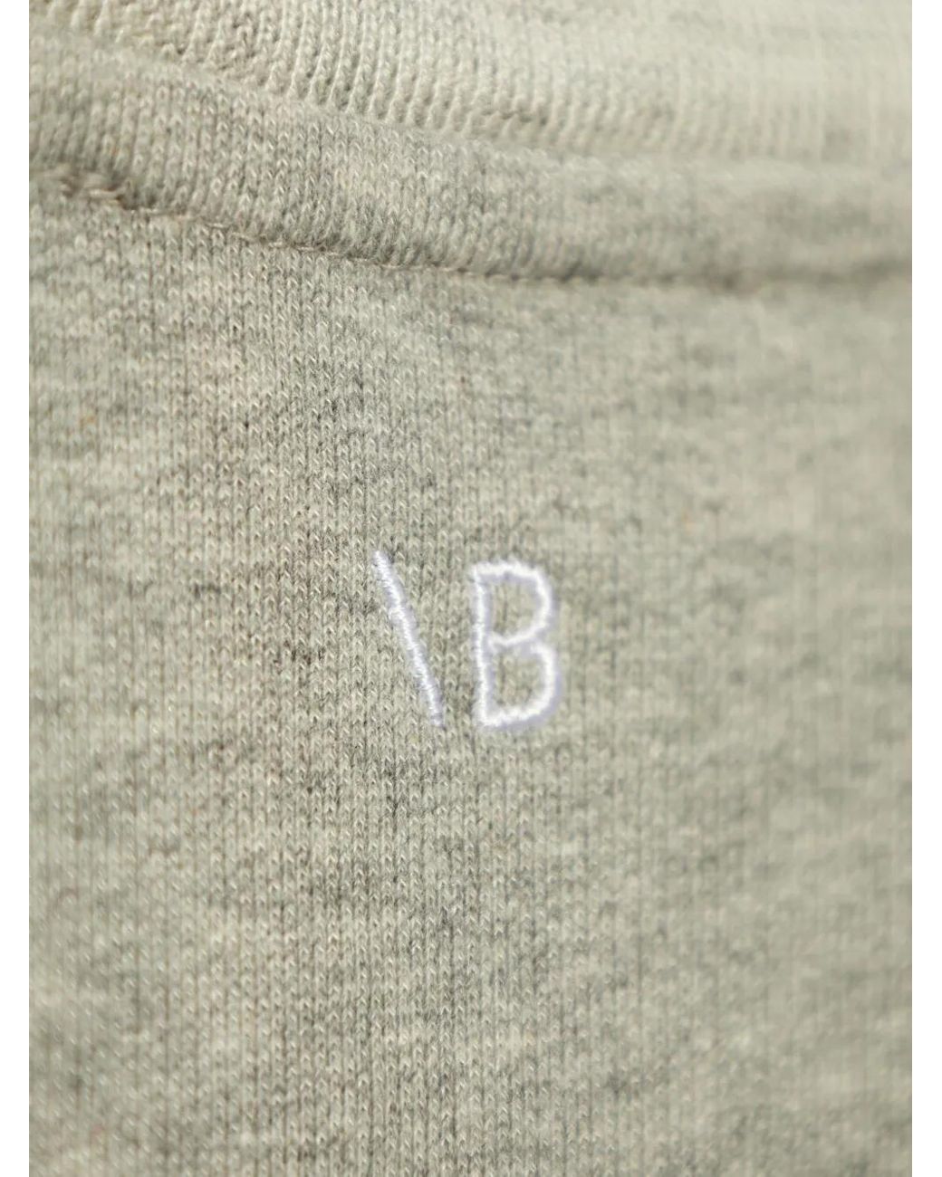 Victoria Beckham Natural Logo-Embroidered Sweatshirt