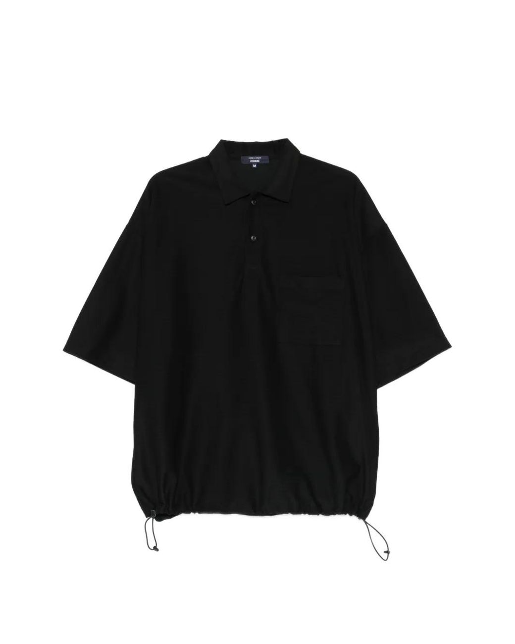 Comme des Garçons Black Elasticated-Hem Polo Shirt for men