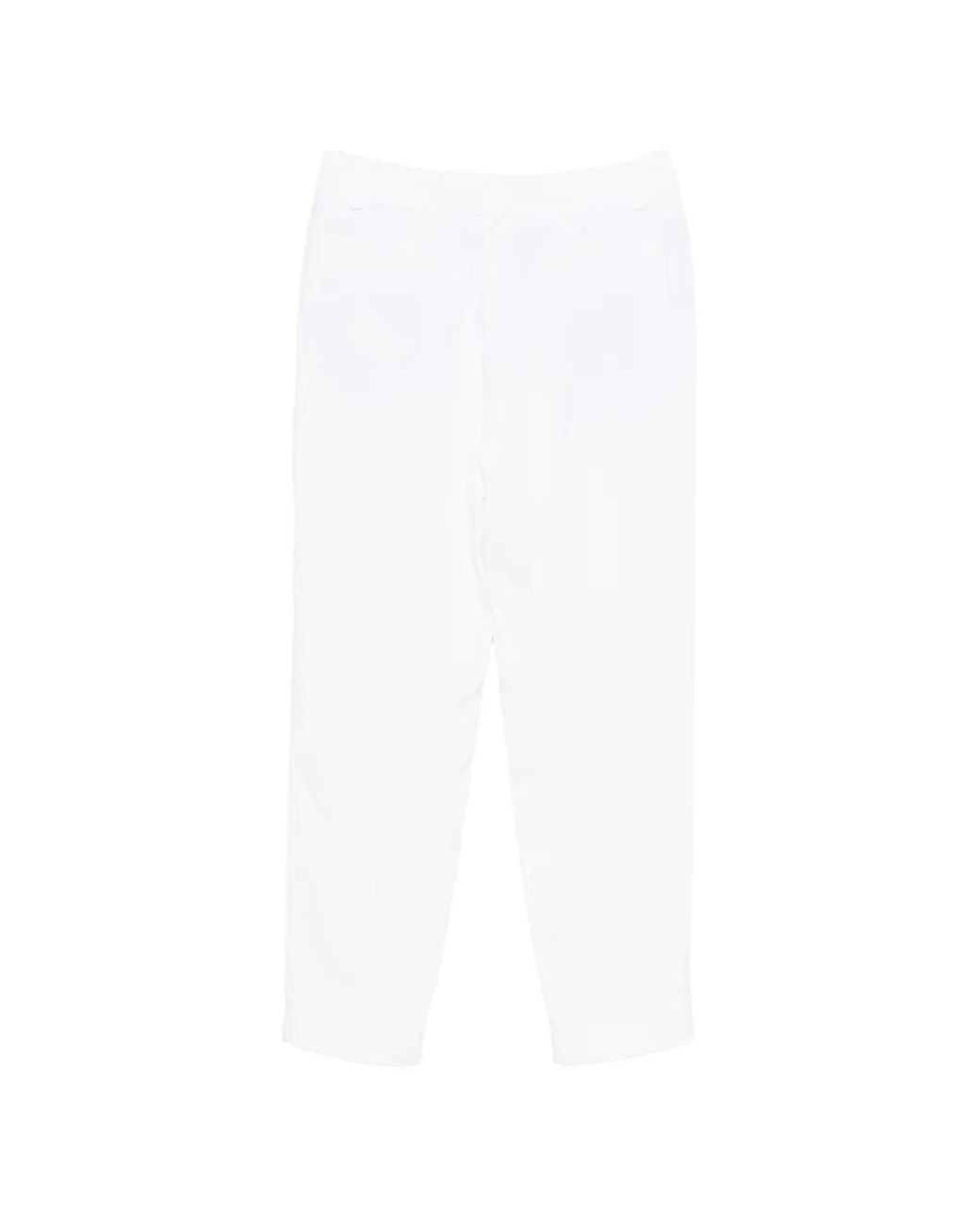Eleventy White Palazzo Pants