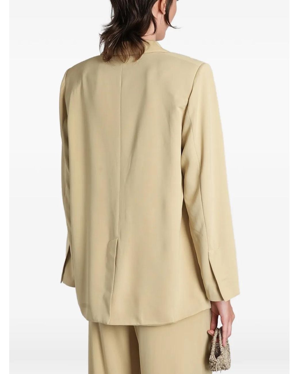HIBOURAMA Natural Diana Notch-Lapels Blazer