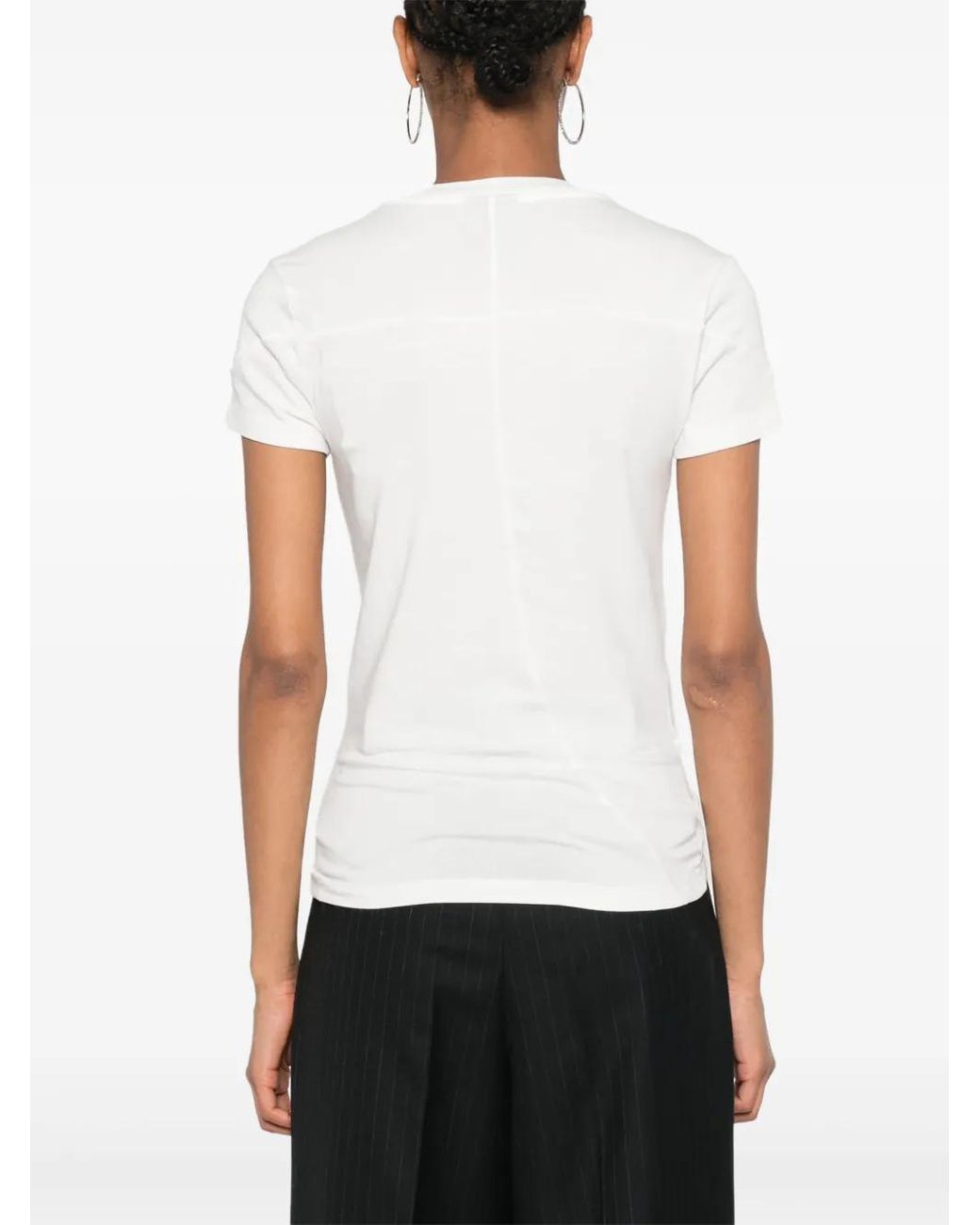 Thom Krom White Panelled T-Shirt