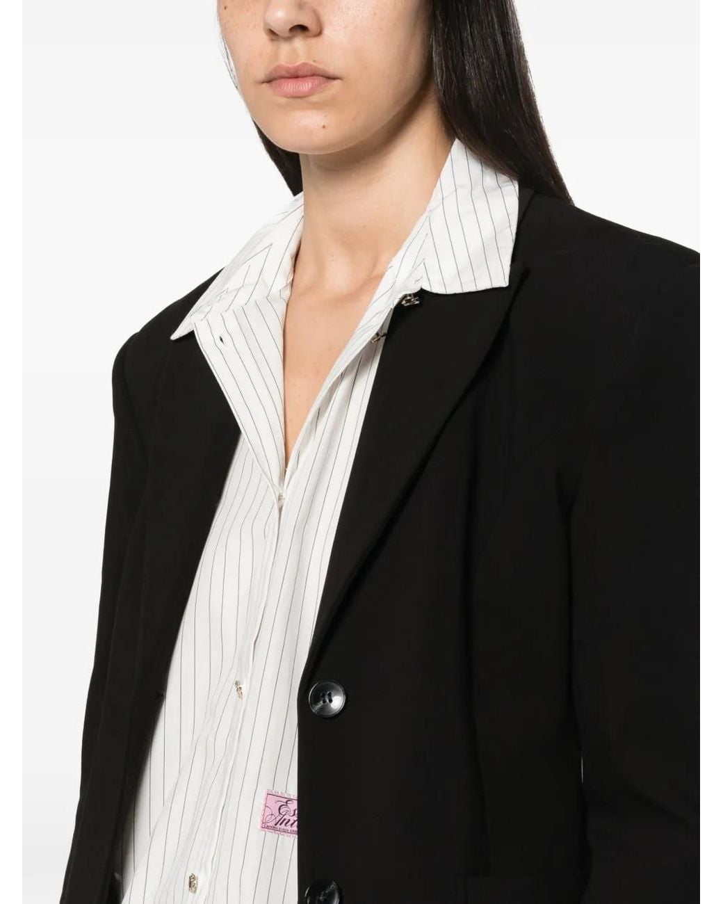Essentiel Antwerp Black Knightly Fitted Blazer