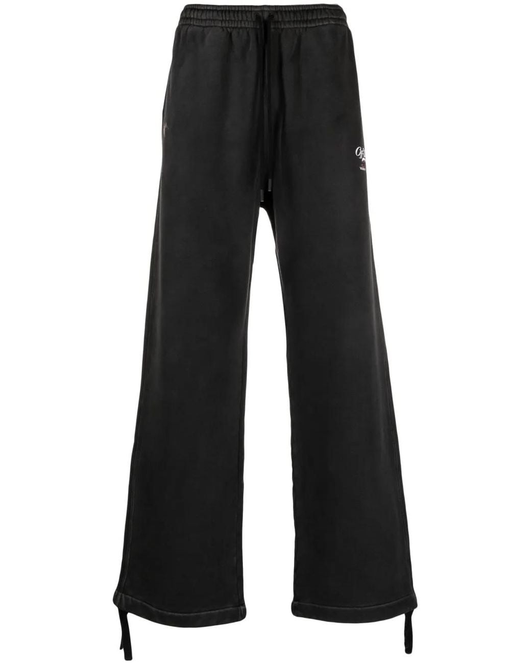 Off-White c/o Virgil Abloh Black Logo-Print Track Pants for men
