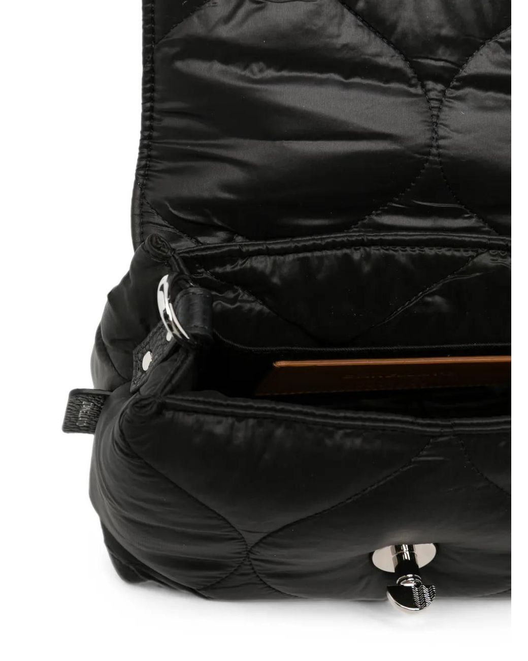 Zanellato Black Quilted Postina Clutch Bag