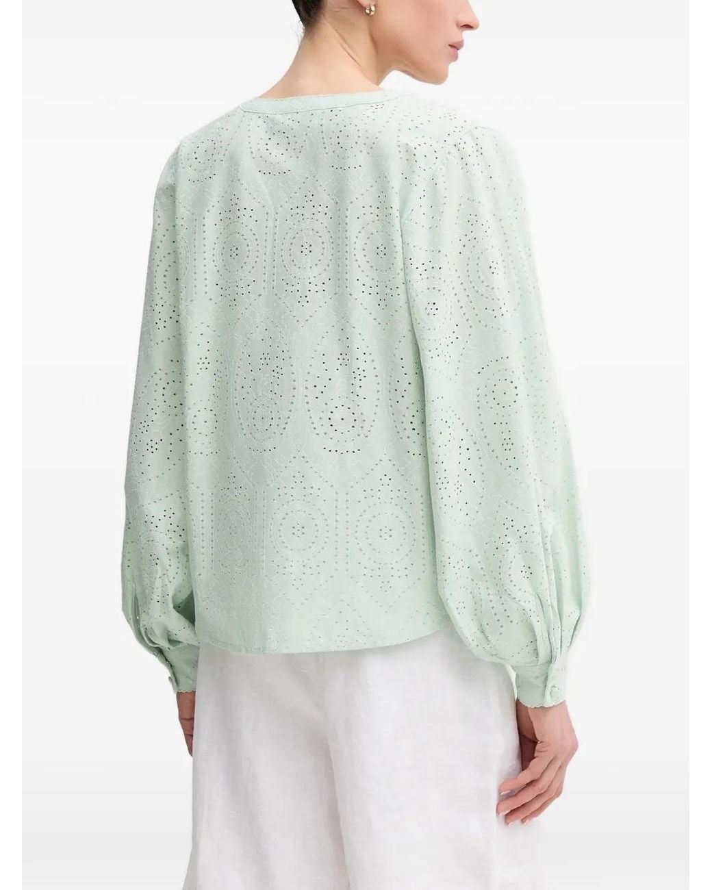 Mos Mosh Green V-Neck Top
