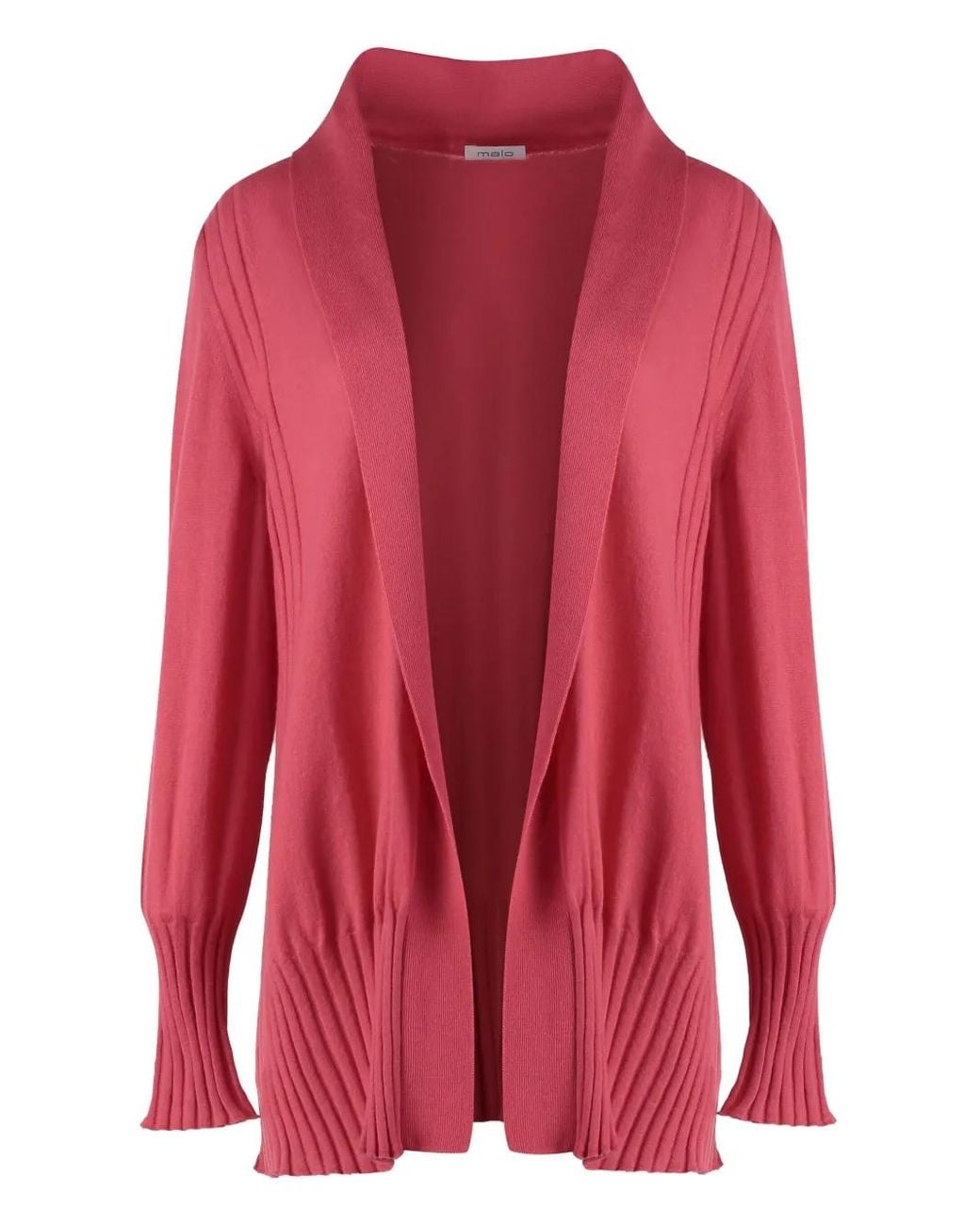 Malo Red Cashmere Cardigan