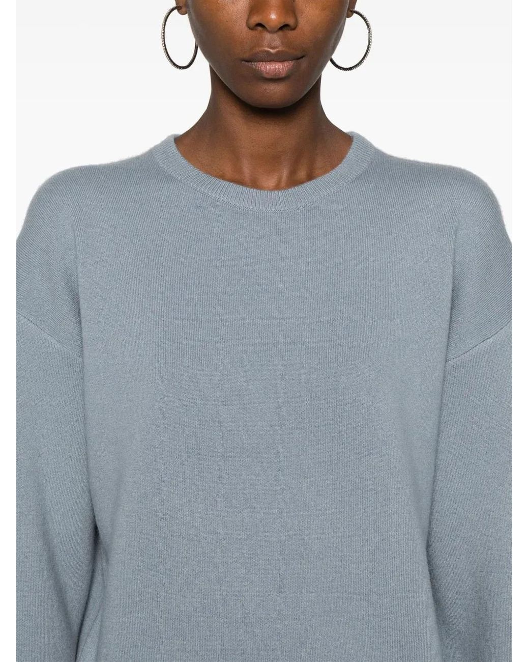 Vince Blue Drop-Shoulder Sweater