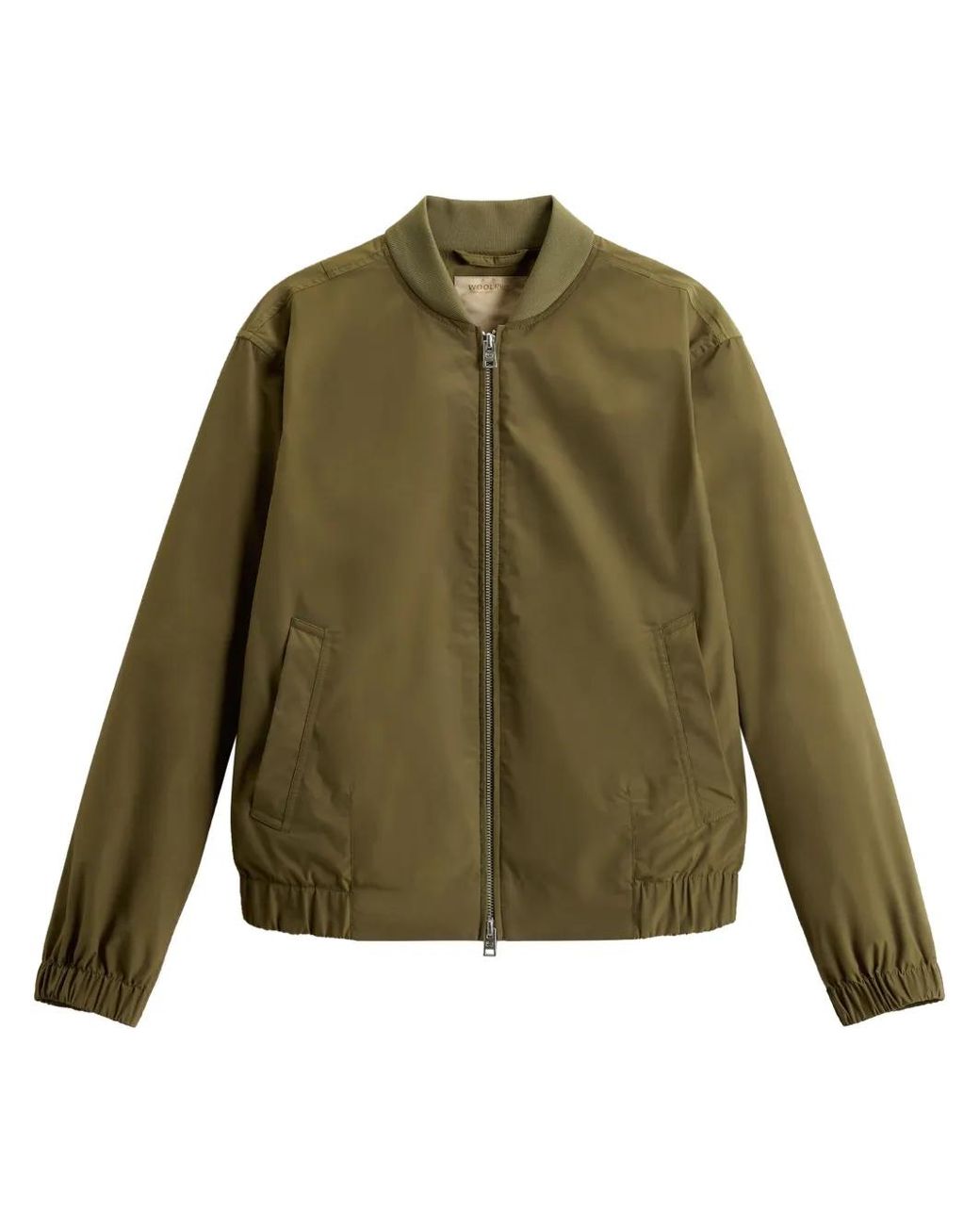 Woolrich Green Summer Bomber Jacket
