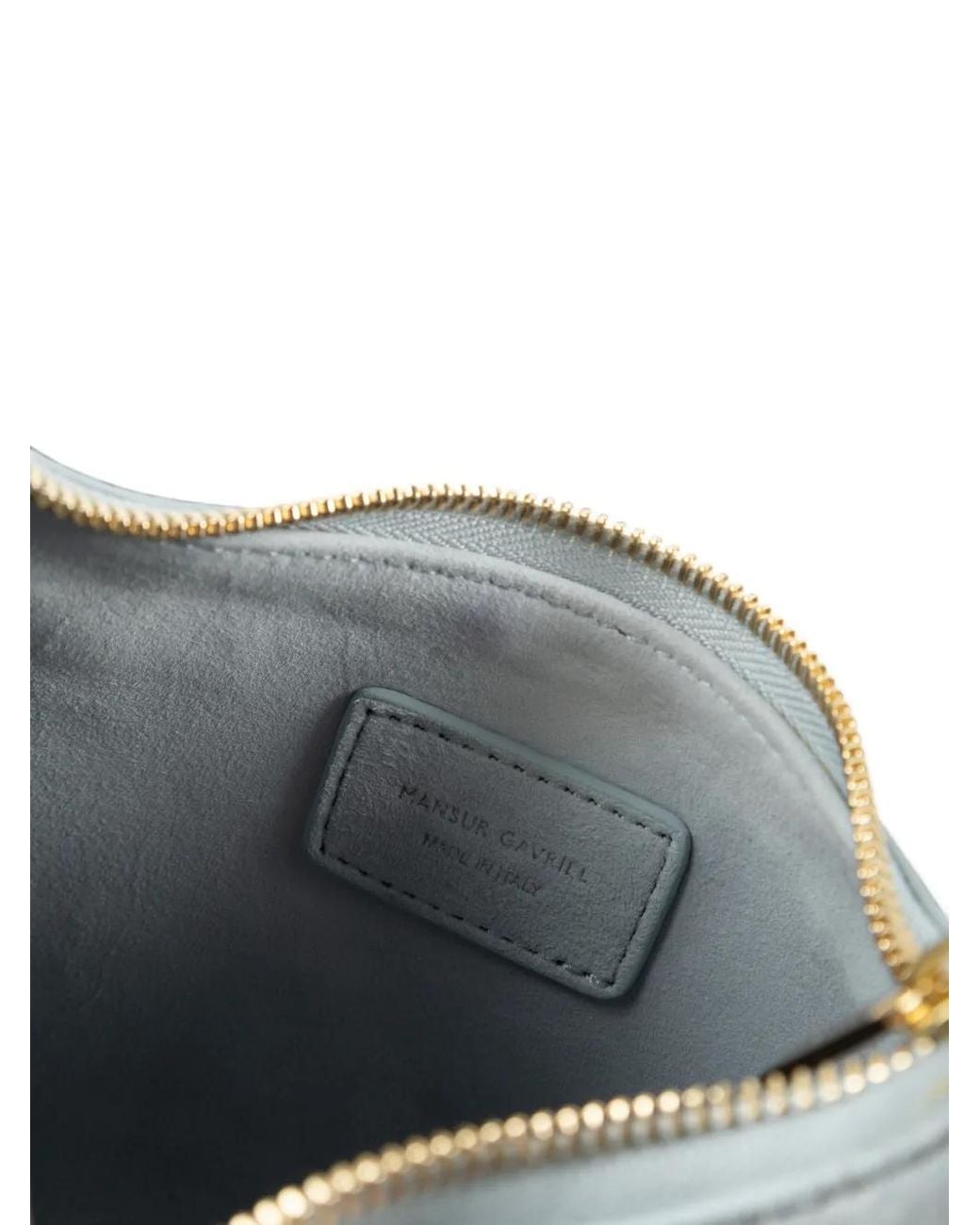 Mansur Gavriel White Mini Sac Porté Épaule Gnocchi