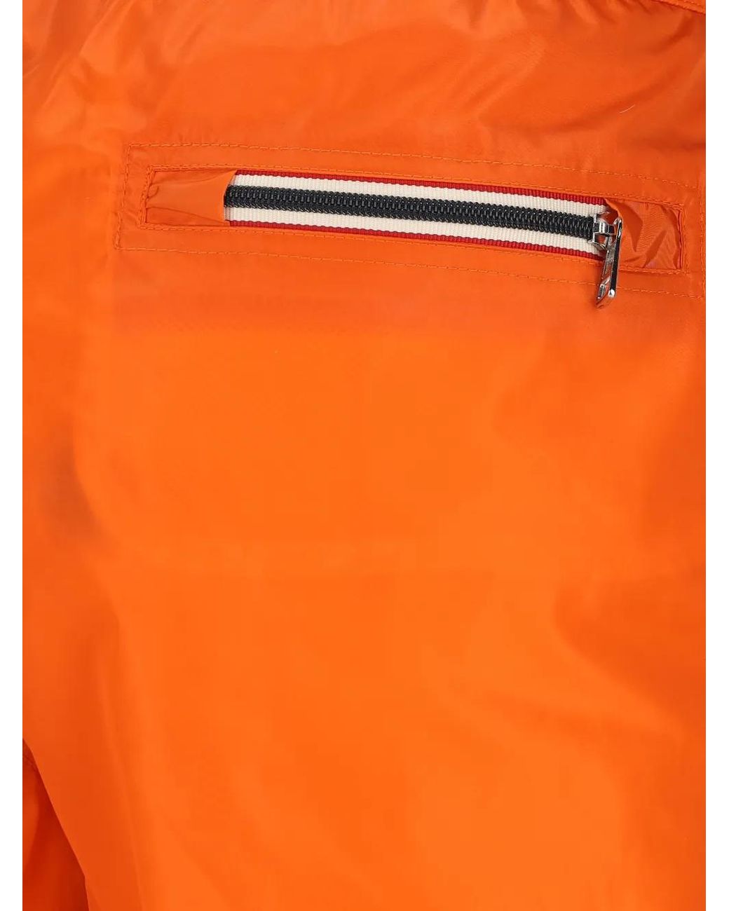 Moncler Orange Logo Swim Shorts for men