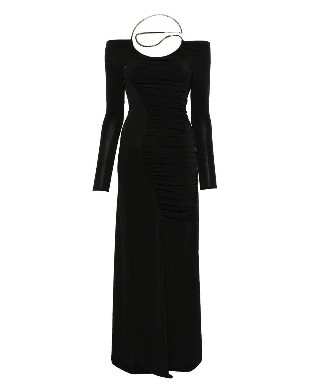 Coperni Black Cut-Out Dress