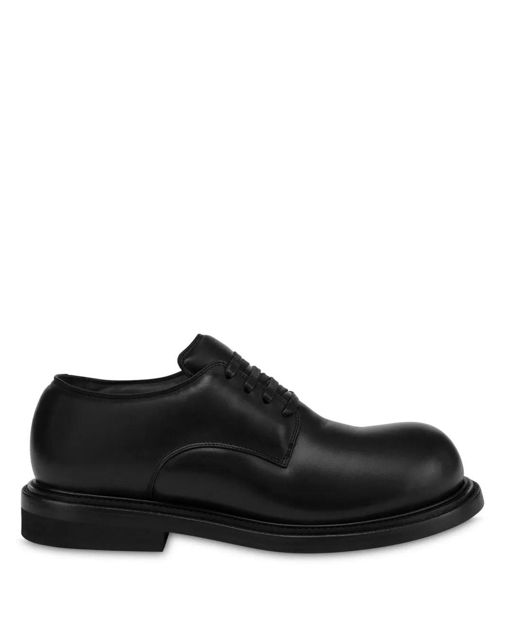 Moschino Black Derby Shoes for men