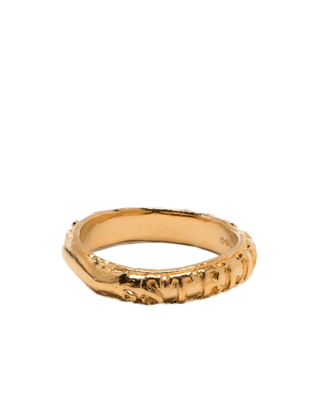 Alighieri Multicolor Logo-Hammered Sterling- Ring