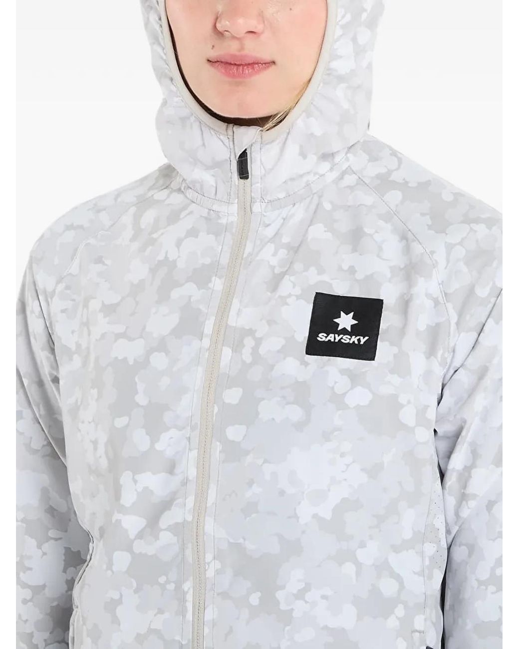 Saysky White Camo-Print Jacket