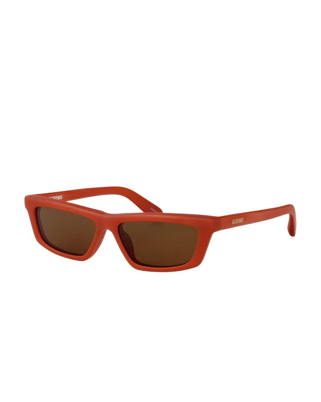 Jacquemus Brown Lunettes De Soleil À Monture Rectangulaire