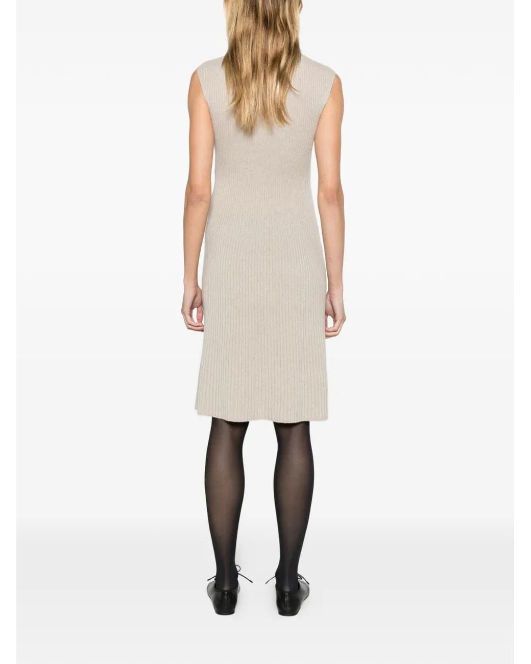 Loro Piana Plane Tree Dress in White | Lyst