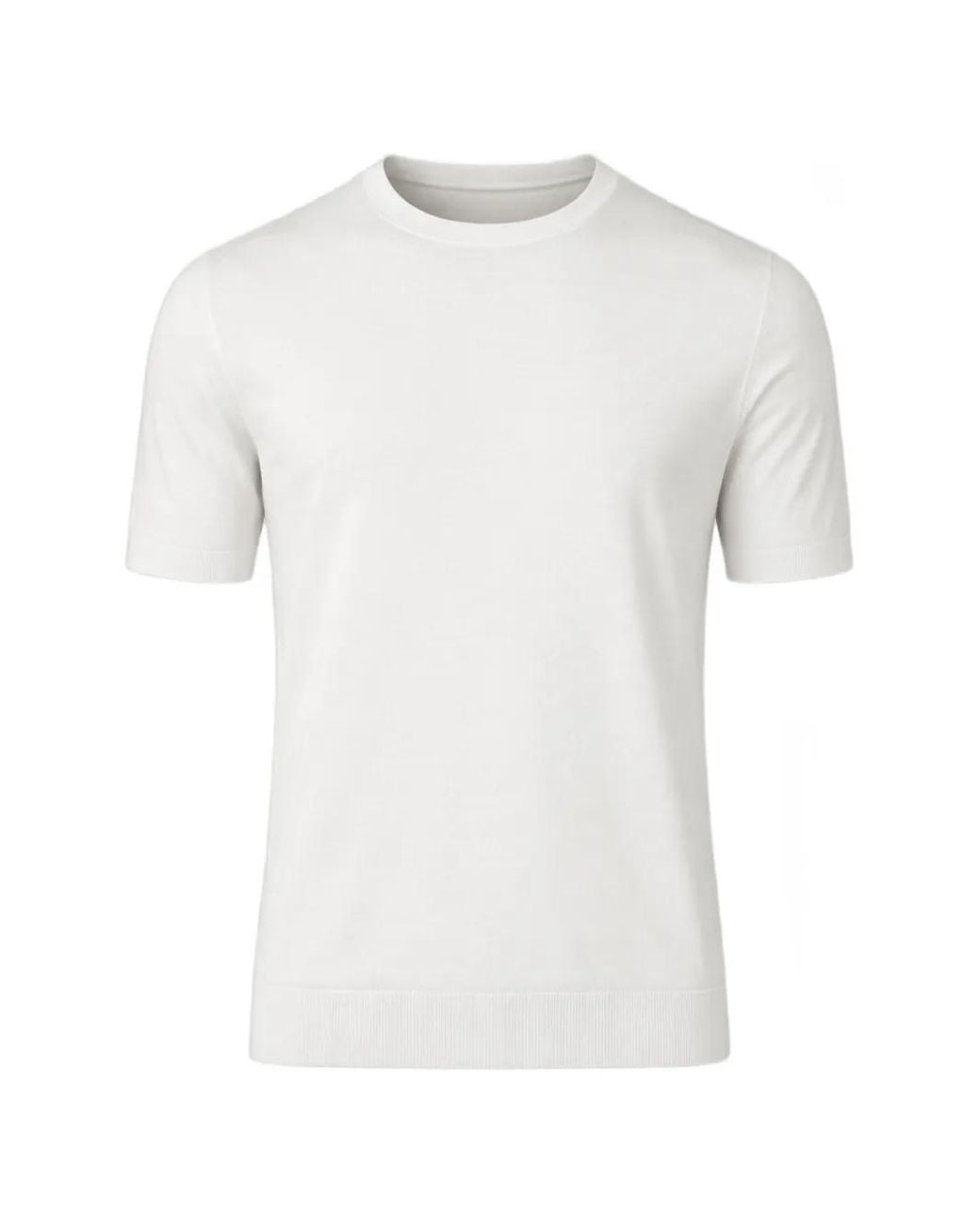 Gran Sasso White Crew-Neck T-Shirt for men
