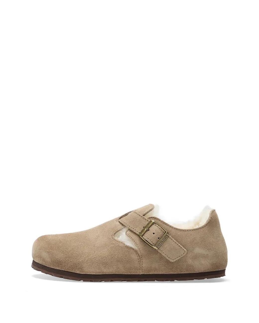 Birkenstock White London Shearling Clogs for men