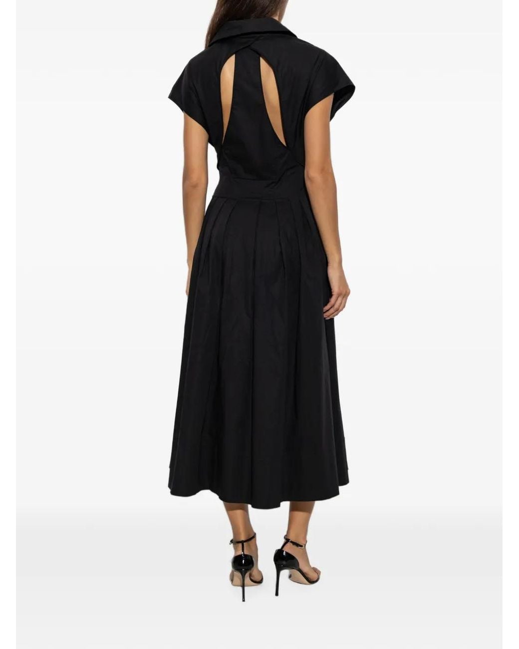 Cult Gaia Black Pixie Pleated Dress