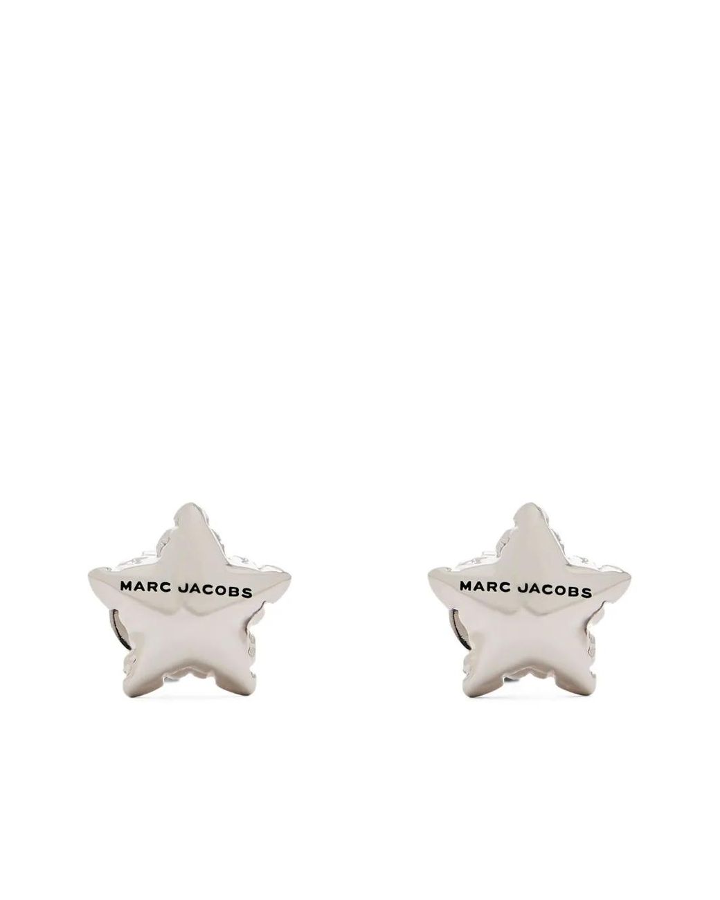 Marc Jacobs White The Star Baloon Stud Earrings